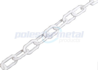 Durable Chain Link 2 MM Putih Plastik Untuk Peringatan HDPE Keselamatan Lalu Lintas