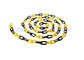 8 MM Diameter Traffic Cone rantai plastik Link dengan warna kuning hitam
