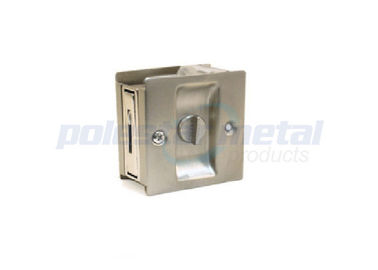 Modern Pintu Dekoratif Hardware Brushed Nickel Sliding Door Tarik Dengan Lock 82mm