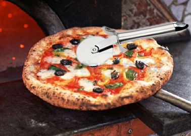 Dapur Plastik Pizza Cutter Roda Stainless Steel Pizza Knife Alat 154g