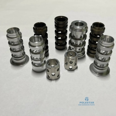 CNC Mesin Baja Hidraulik Katup Sleeve 40Cr 42CrMo 20CrMnTi SUJ2 komponen kontrol fluida