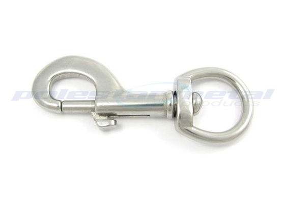 Disesuaikan 304 Stainless Steel carabiner Hook Snap D Cincin putar Untuk Handbag